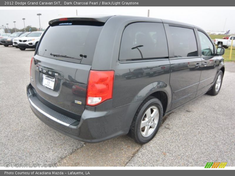 Dark Charcoal Pearl / Black/Light Graystone 2012 Dodge Grand Caravan SXT