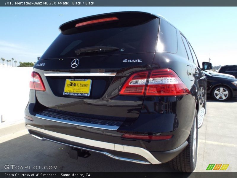 Black / Black 2015 Mercedes-Benz ML 350 4Matic