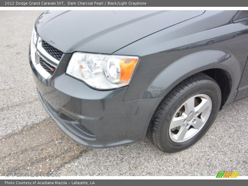 Dark Charcoal Pearl / Black/Light Graystone 2012 Dodge Grand Caravan SXT