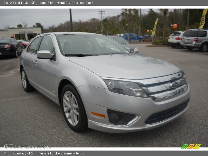 Ingot Silver Metallic / Charcoal Black 2012 Ford Fusion SEL