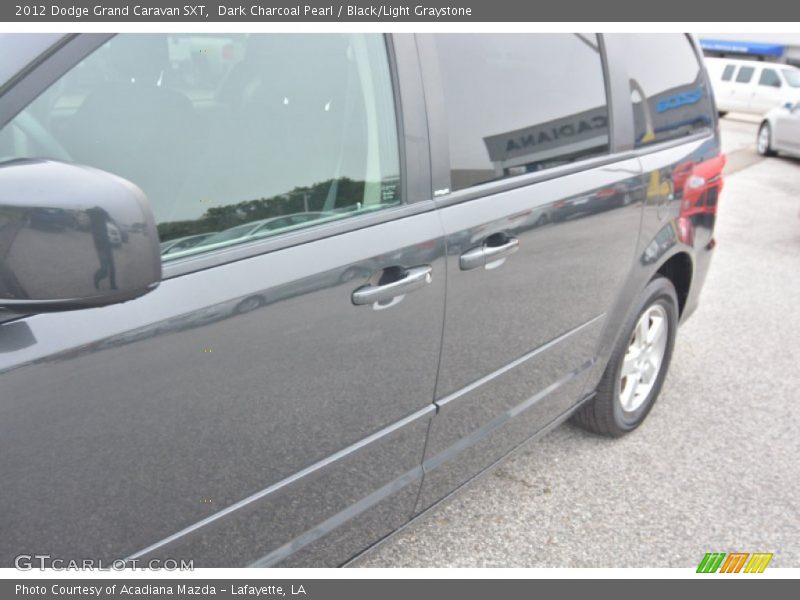 Dark Charcoal Pearl / Black/Light Graystone 2012 Dodge Grand Caravan SXT
