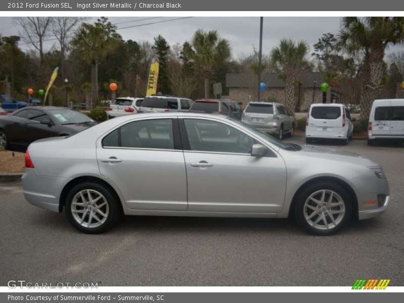 Ingot Silver Metallic / Charcoal Black 2012 Ford Fusion SEL