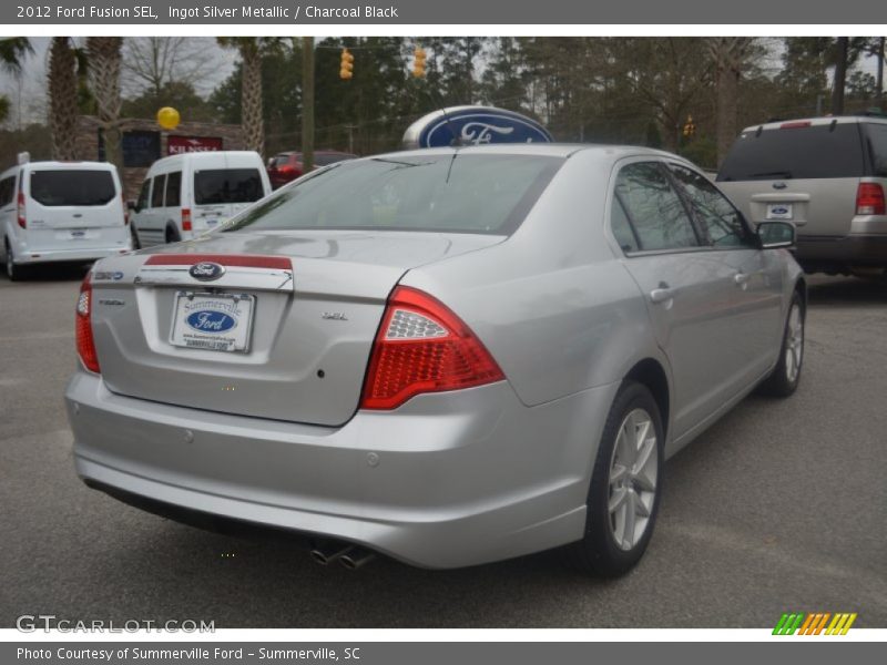 Ingot Silver Metallic / Charcoal Black 2012 Ford Fusion SEL