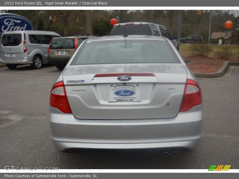 Ingot Silver Metallic / Charcoal Black 2012 Ford Fusion SEL