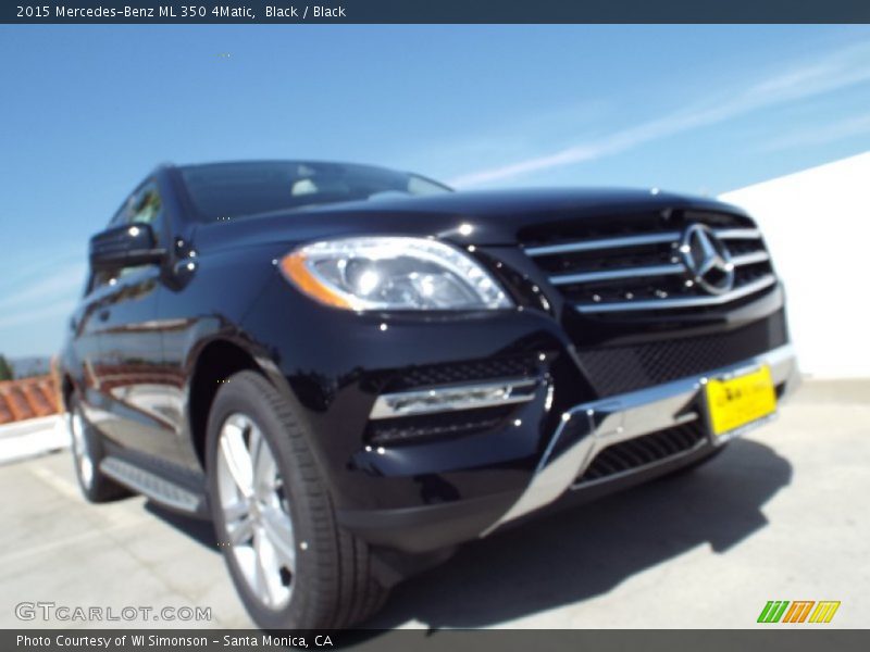 Black / Black 2015 Mercedes-Benz ML 350 4Matic