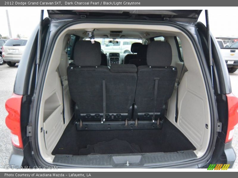 Dark Charcoal Pearl / Black/Light Graystone 2012 Dodge Grand Caravan SXT