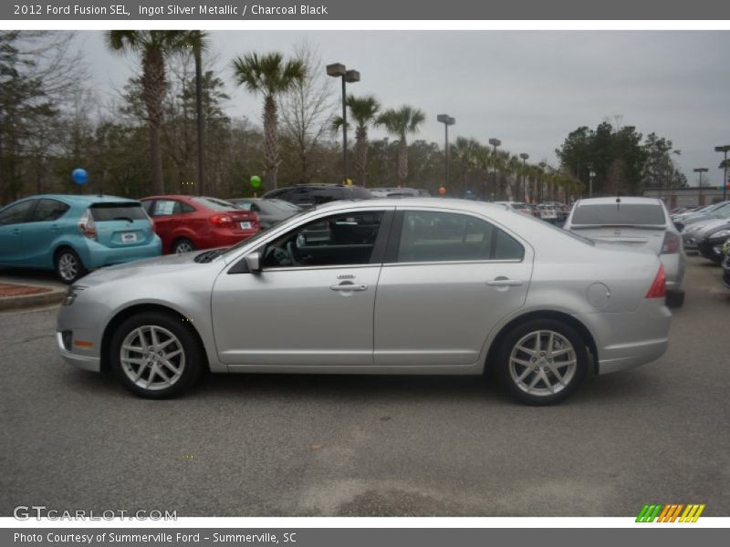 Ingot Silver Metallic / Charcoal Black 2012 Ford Fusion SEL