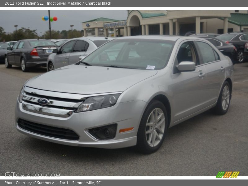 Ingot Silver Metallic / Charcoal Black 2012 Ford Fusion SEL