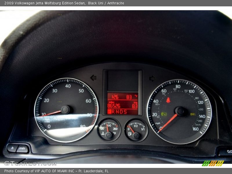 Black Uni / Anthracite 2009 Volkswagen Jetta Wolfsburg Edition Sedan