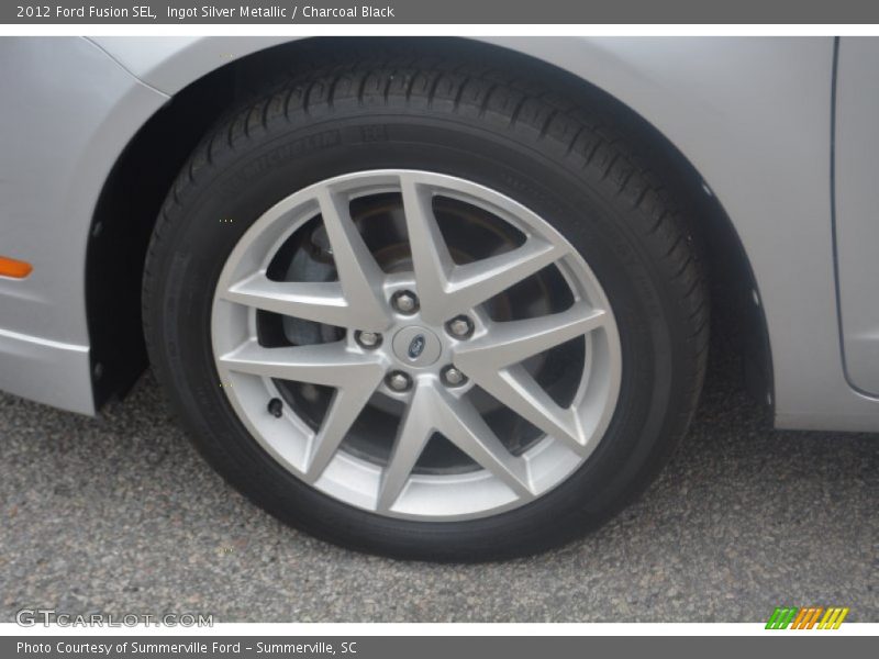 Ingot Silver Metallic / Charcoal Black 2012 Ford Fusion SEL