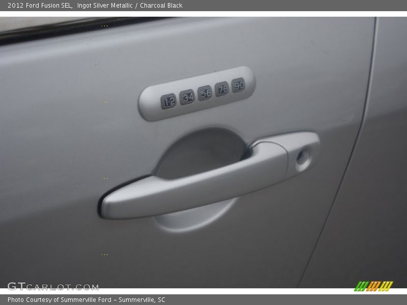 Ingot Silver Metallic / Charcoal Black 2012 Ford Fusion SEL