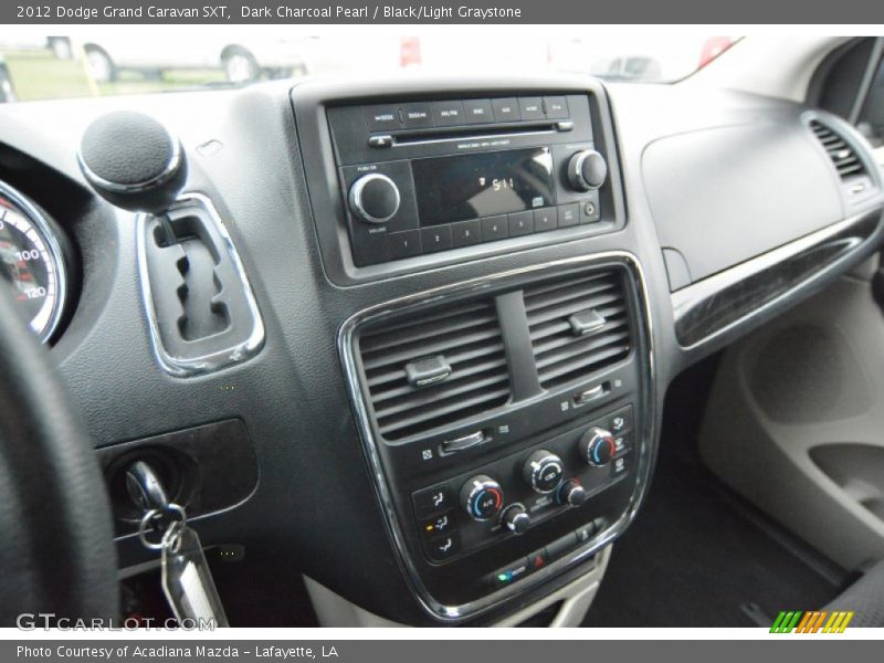 Dark Charcoal Pearl / Black/Light Graystone 2012 Dodge Grand Caravan SXT