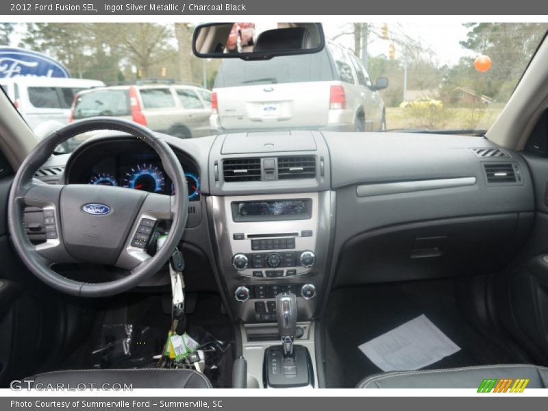 Ingot Silver Metallic / Charcoal Black 2012 Ford Fusion SEL