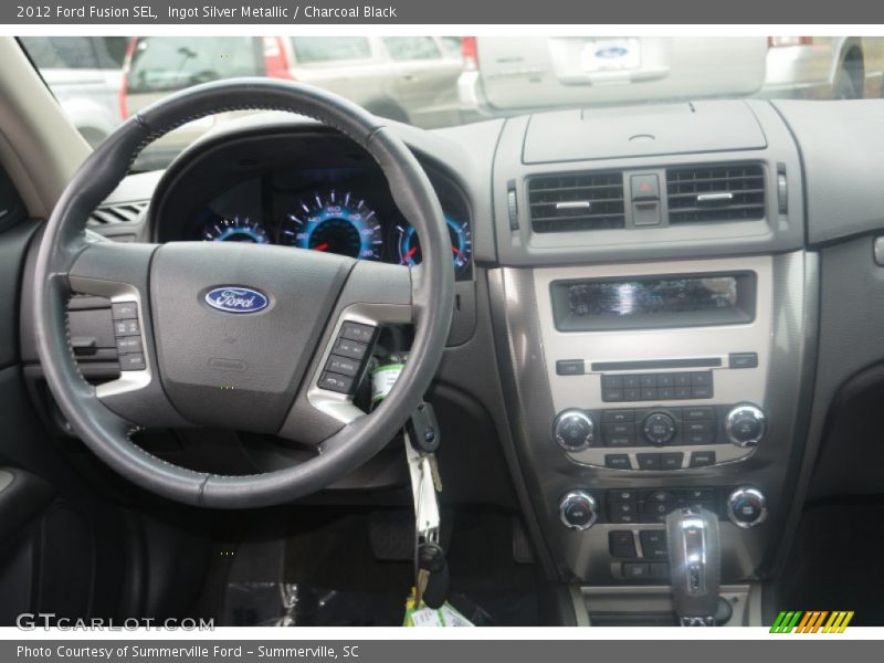 Ingot Silver Metallic / Charcoal Black 2012 Ford Fusion SEL
