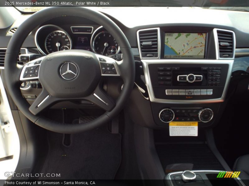 Polar White / Black 2015 Mercedes-Benz ML 350 4Matic