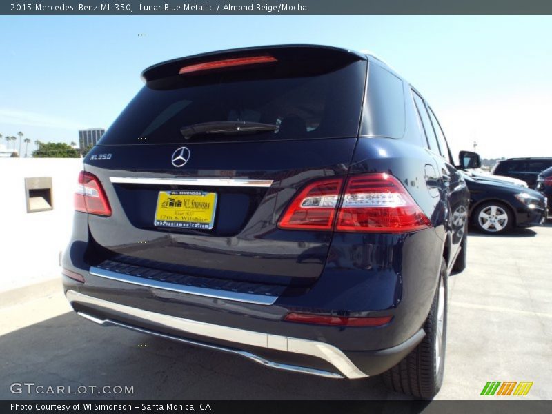 Lunar Blue Metallic / Almond Beige/Mocha 2015 Mercedes-Benz ML 350