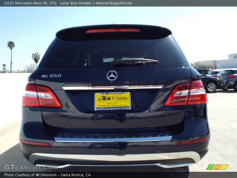 Lunar Blue Metallic / Almond Beige/Mocha 2015 Mercedes-Benz ML 350
