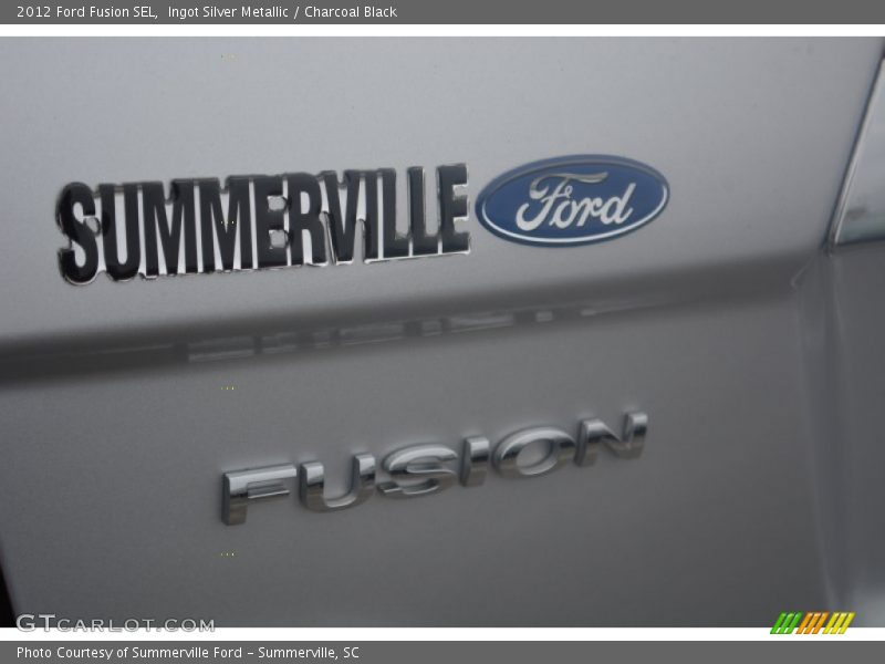 Ingot Silver Metallic / Charcoal Black 2012 Ford Fusion SEL