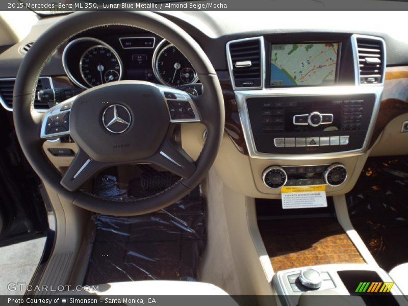 Lunar Blue Metallic / Almond Beige/Mocha 2015 Mercedes-Benz ML 350
