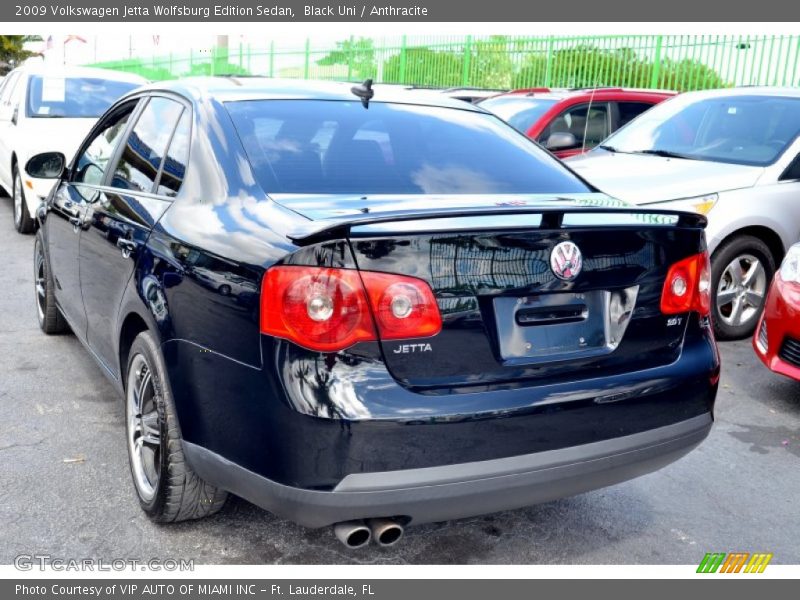 Black Uni / Anthracite 2009 Volkswagen Jetta Wolfsburg Edition Sedan