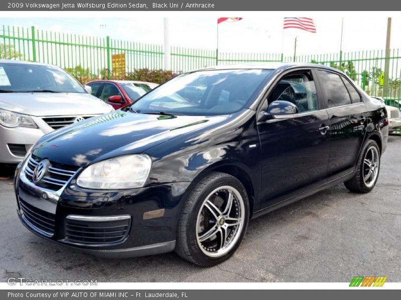 Black Uni / Anthracite 2009 Volkswagen Jetta Wolfsburg Edition Sedan