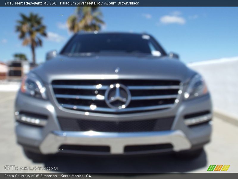 Paladium Silver Metallic / Auburn Brown/Black 2015 Mercedes-Benz ML 350