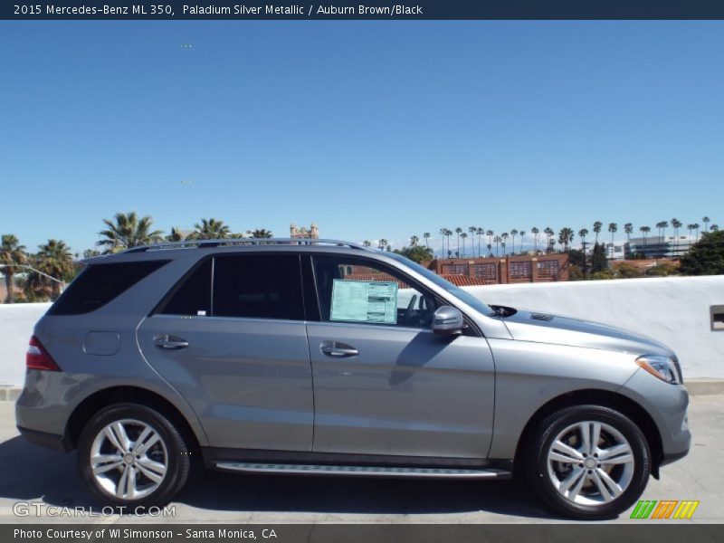 Paladium Silver Metallic / Auburn Brown/Black 2015 Mercedes-Benz ML 350
