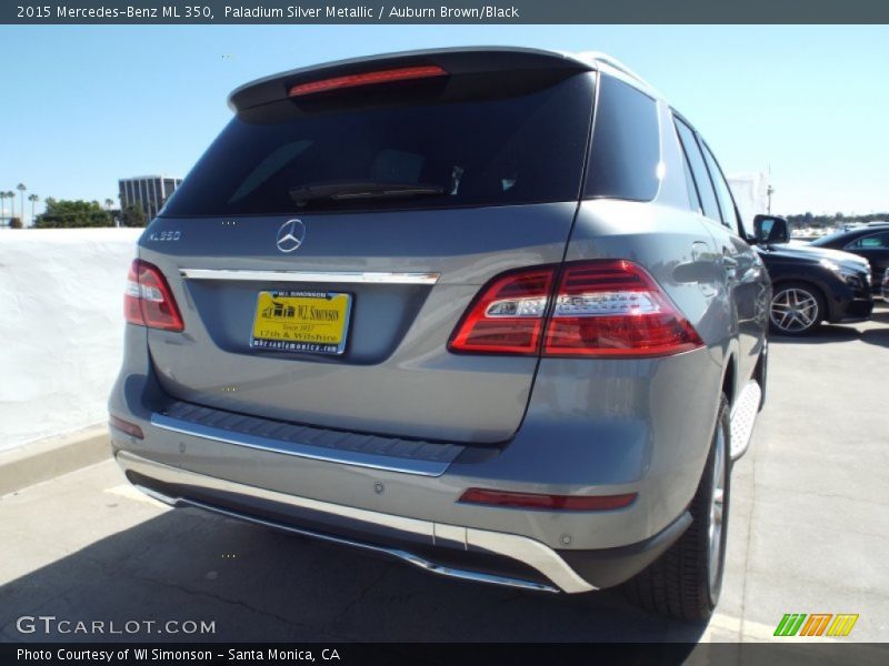 Paladium Silver Metallic / Auburn Brown/Black 2015 Mercedes-Benz ML 350