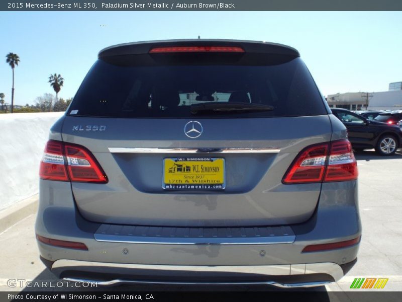 Paladium Silver Metallic / Auburn Brown/Black 2015 Mercedes-Benz ML 350