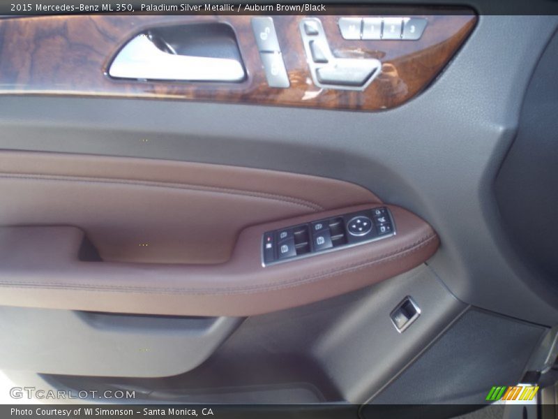 Paladium Silver Metallic / Auburn Brown/Black 2015 Mercedes-Benz ML 350
