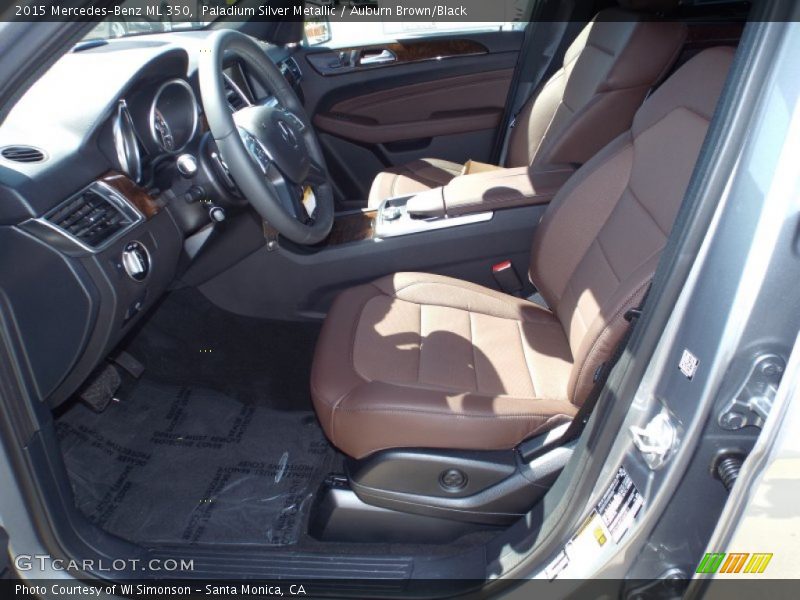 Paladium Silver Metallic / Auburn Brown/Black 2015 Mercedes-Benz ML 350
