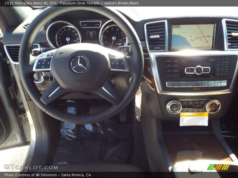 Paladium Silver Metallic / Auburn Brown/Black 2015 Mercedes-Benz ML 350