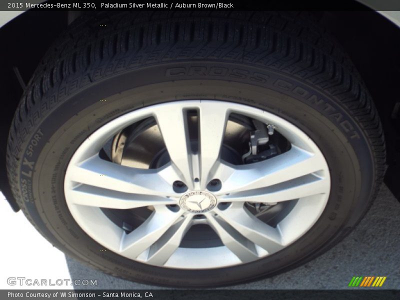 Paladium Silver Metallic / Auburn Brown/Black 2015 Mercedes-Benz ML 350