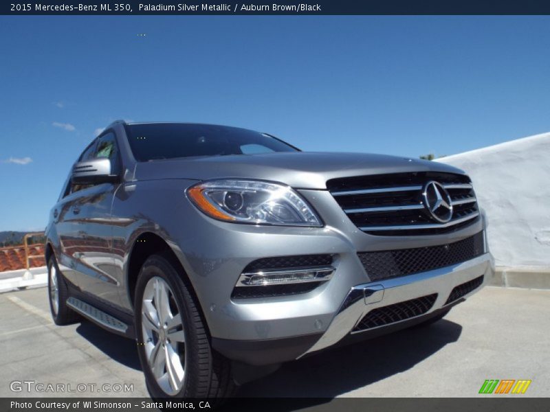 Paladium Silver Metallic / Auburn Brown/Black 2015 Mercedes-Benz ML 350