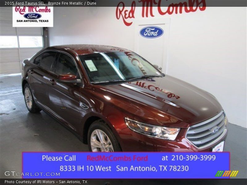 Bronze Fire Metallic / Dune 2015 Ford Taurus SEL