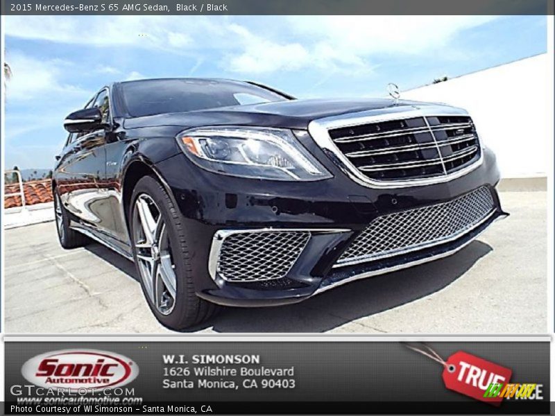 Black / Black 2015 Mercedes-Benz S 65 AMG Sedan
