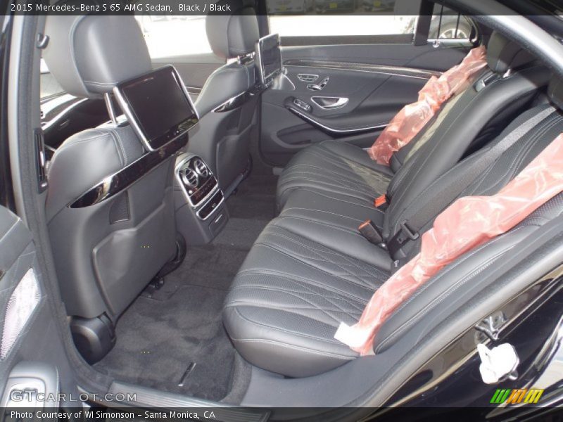 Rear Seat of 2015 S 65 AMG Sedan