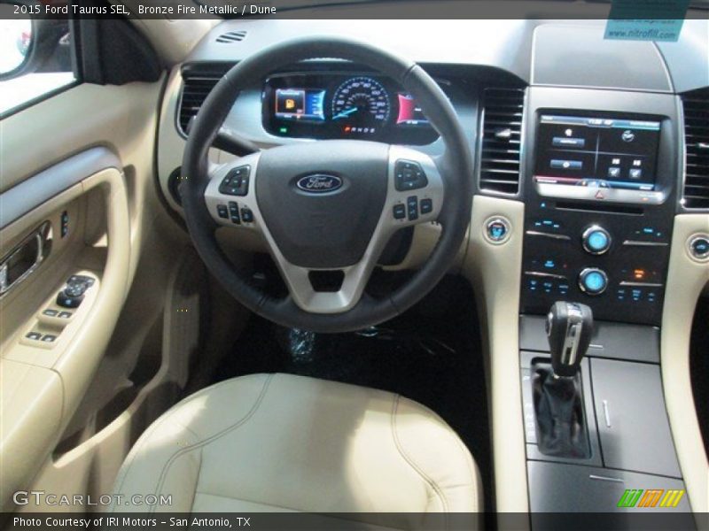 Bronze Fire Metallic / Dune 2015 Ford Taurus SEL