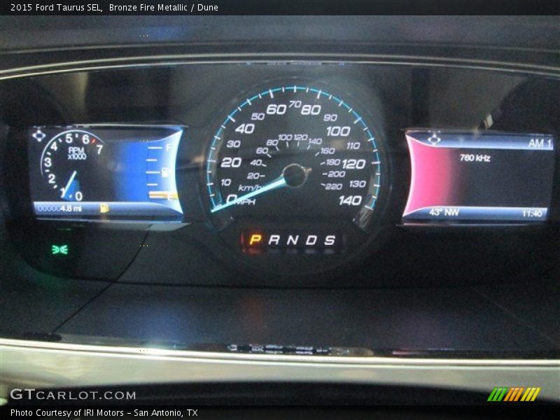 Bronze Fire Metallic / Dune 2015 Ford Taurus SEL