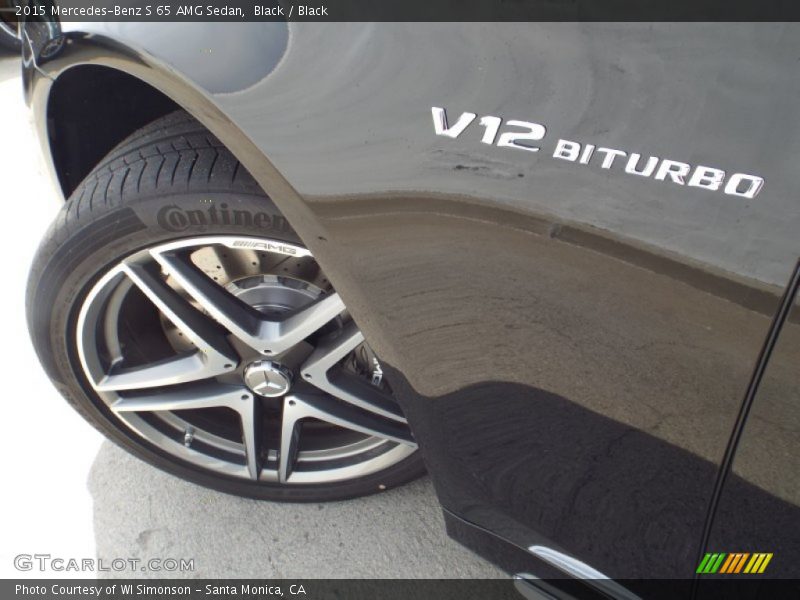 Black / Black 2015 Mercedes-Benz S 65 AMG Sedan