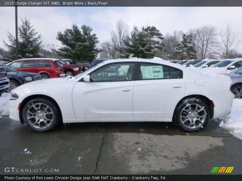 Bright White / Black/Pearl 2015 Dodge Charger SXT AWD