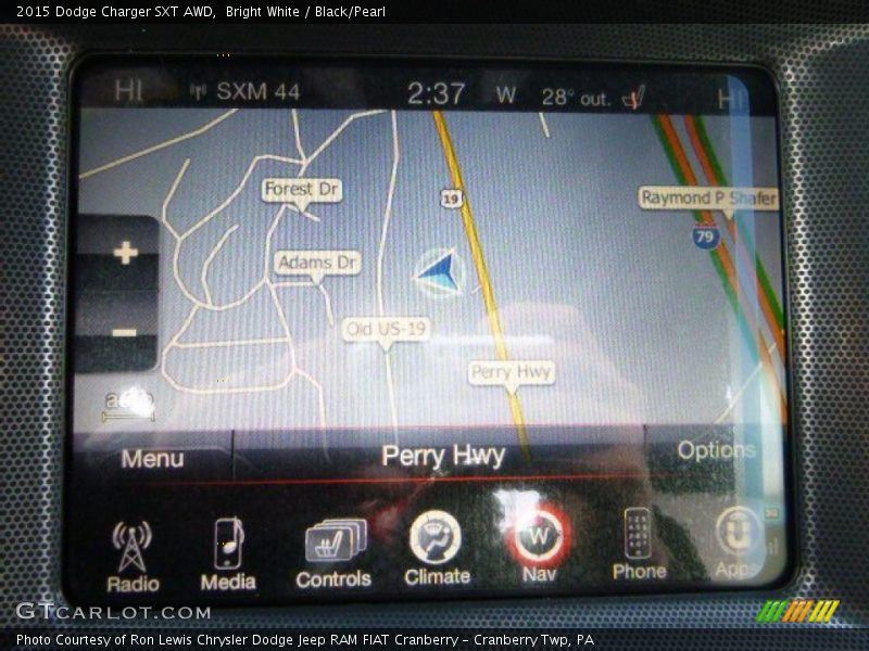 Bright White / Black/Pearl 2015 Dodge Charger SXT AWD