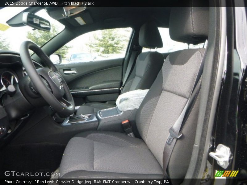 Pitch Black / Black 2015 Dodge Charger SE AWD