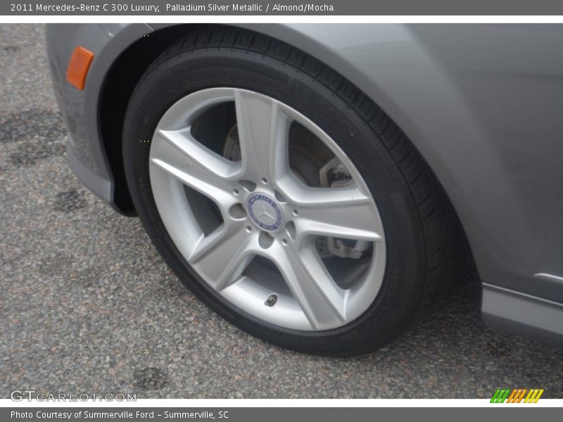 Palladium Silver Metallic / Almond/Mocha 2011 Mercedes-Benz C 300 Luxury