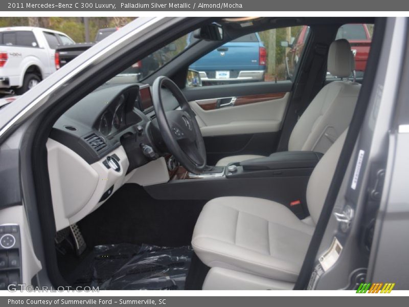 Palladium Silver Metallic / Almond/Mocha 2011 Mercedes-Benz C 300 Luxury