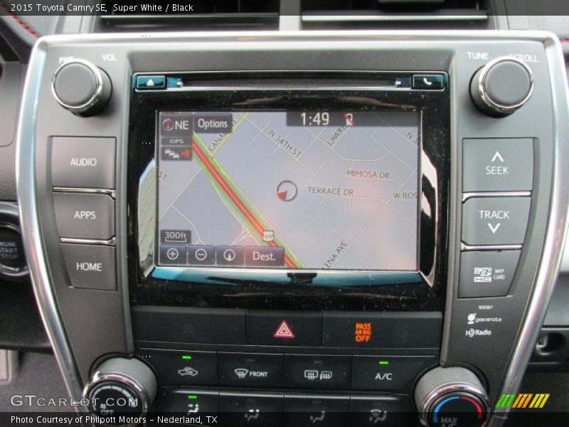 Navigation of 2015 Camry SE