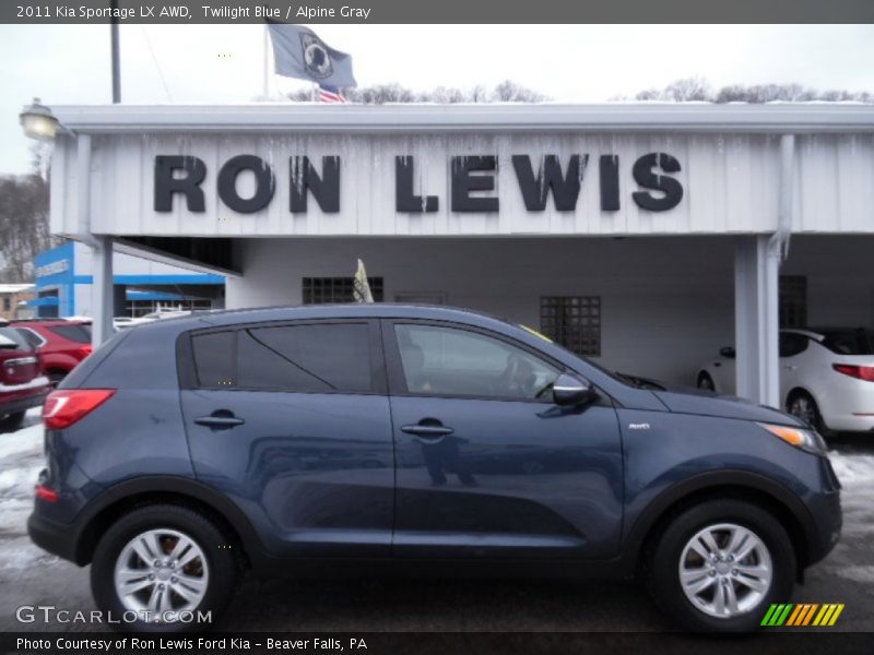 Twilight Blue / Alpine Gray 2011 Kia Sportage LX AWD