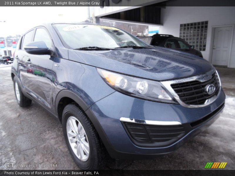 Twilight Blue / Alpine Gray 2011 Kia Sportage LX AWD