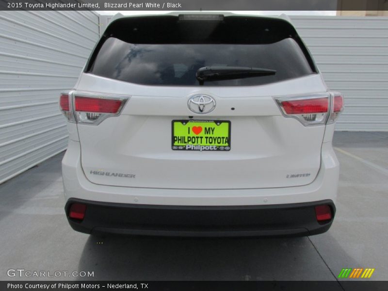 Blizzard Pearl White / Black 2015 Toyota Highlander Limited