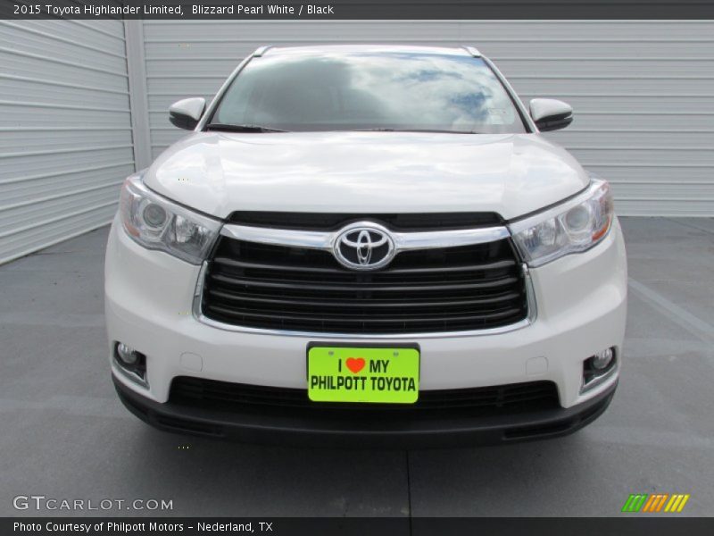 Blizzard Pearl White / Black 2015 Toyota Highlander Limited